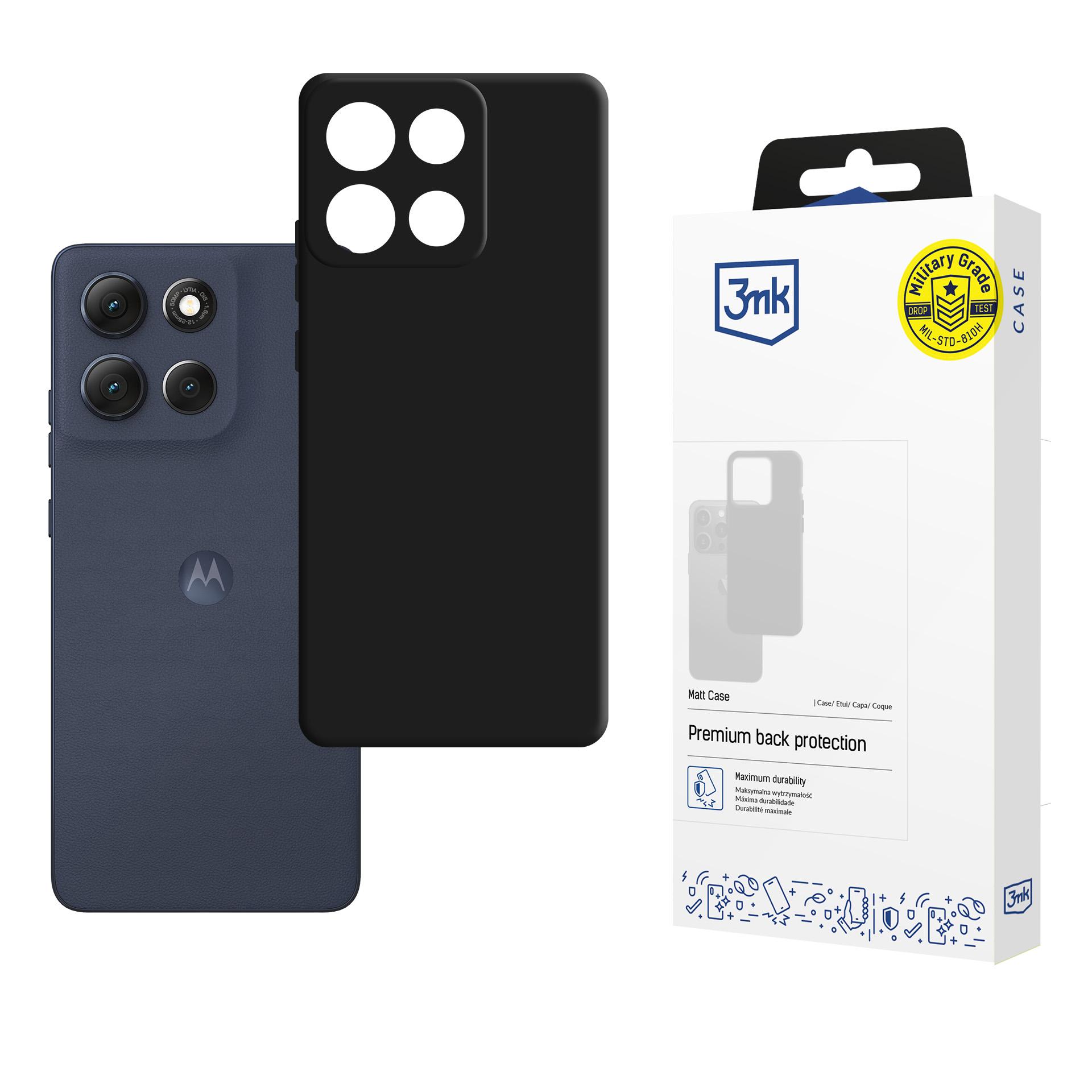 3mk Matt Чехол для Motorola Moto G86 - чёрный