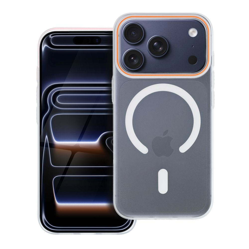 Dėklas GO ORANGE suderinamas su MagSafe skirtas OPPO Reno 14F skaidrus