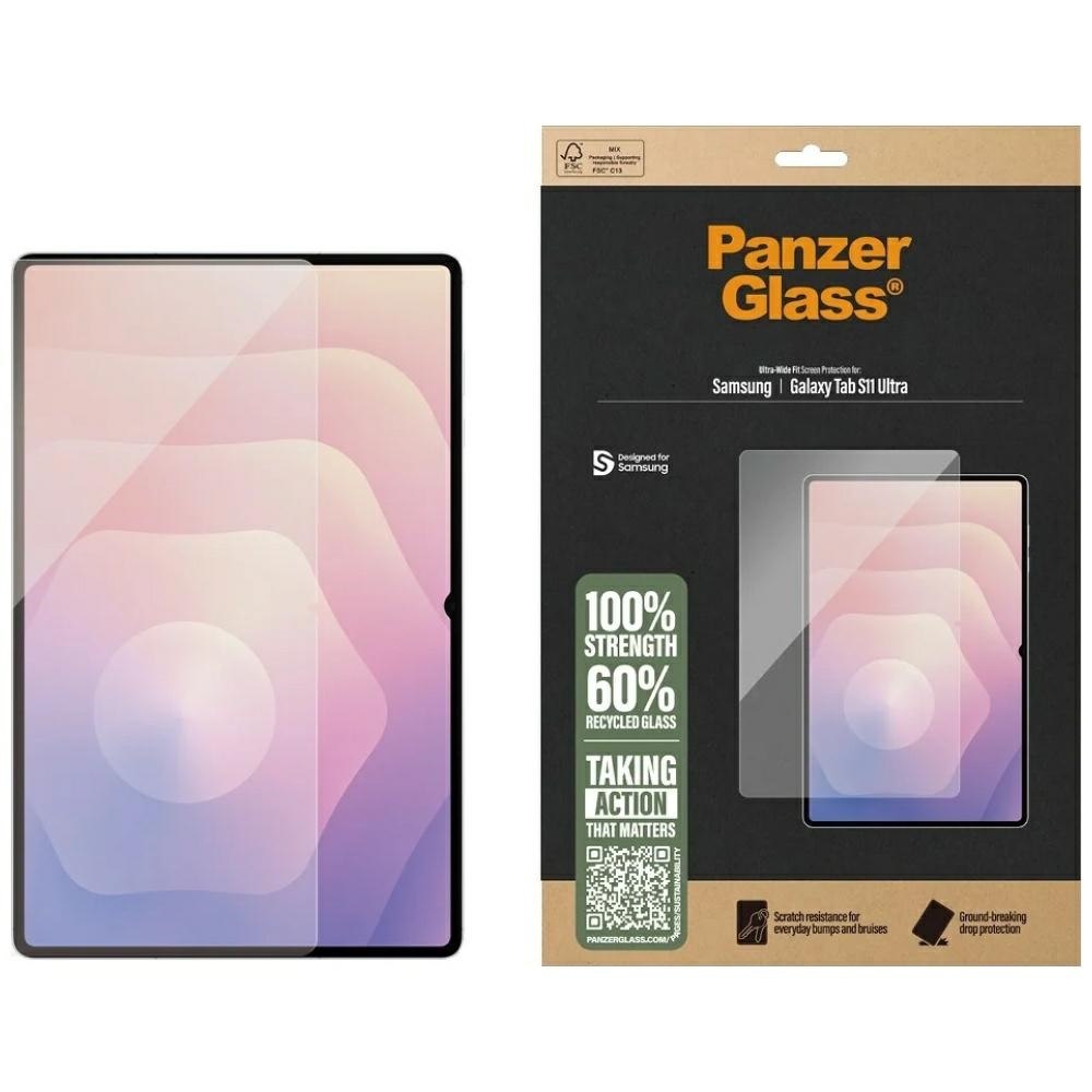 PanzerGlass Ultra-Wide Fit защитное стекло Samsung Galaxy Tab S11 Ultra - прозрачный