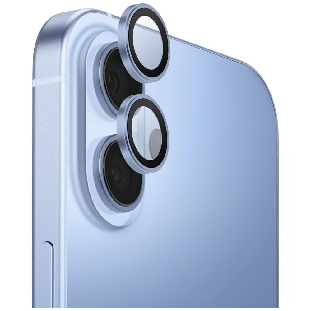 Uniq Optix aliuminio kameros objektyvo apsauga iPhone 17 su aplikatoriumi – mėlyna