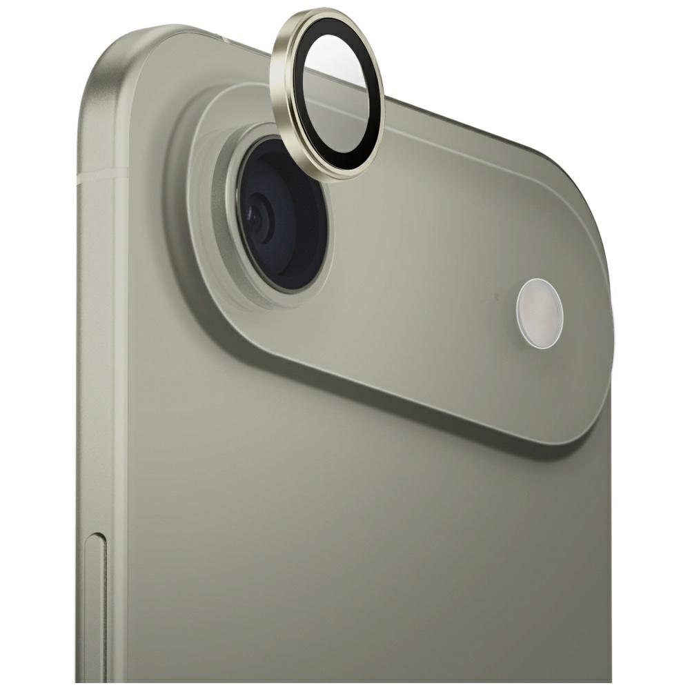 Uniq Optix алюминиевая защита объектива камеры для iPhone Air с аппликатором - золотой