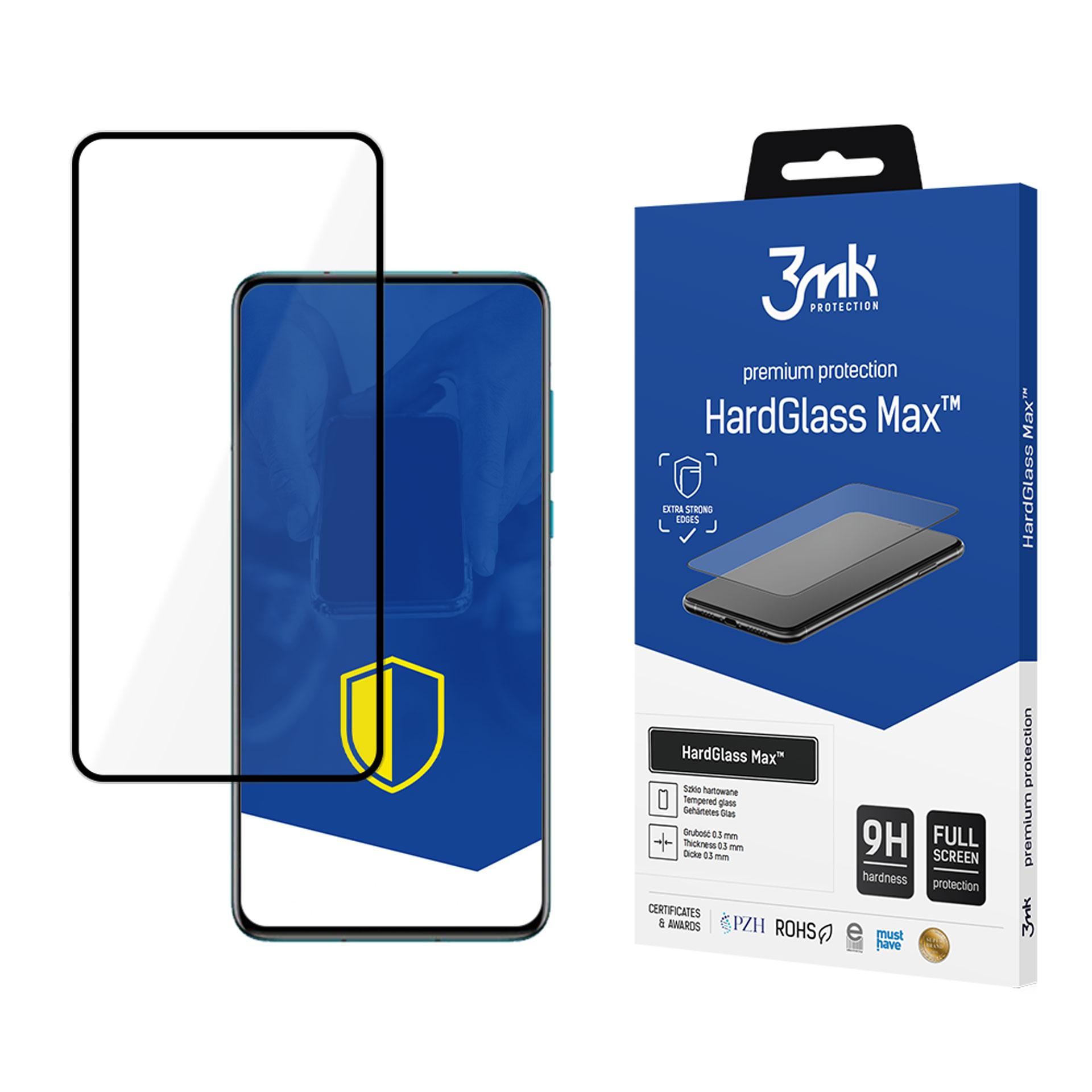 3mk HardGlass Max Black усиленное закалённое стекло для Huawei P40 Pro + 5G