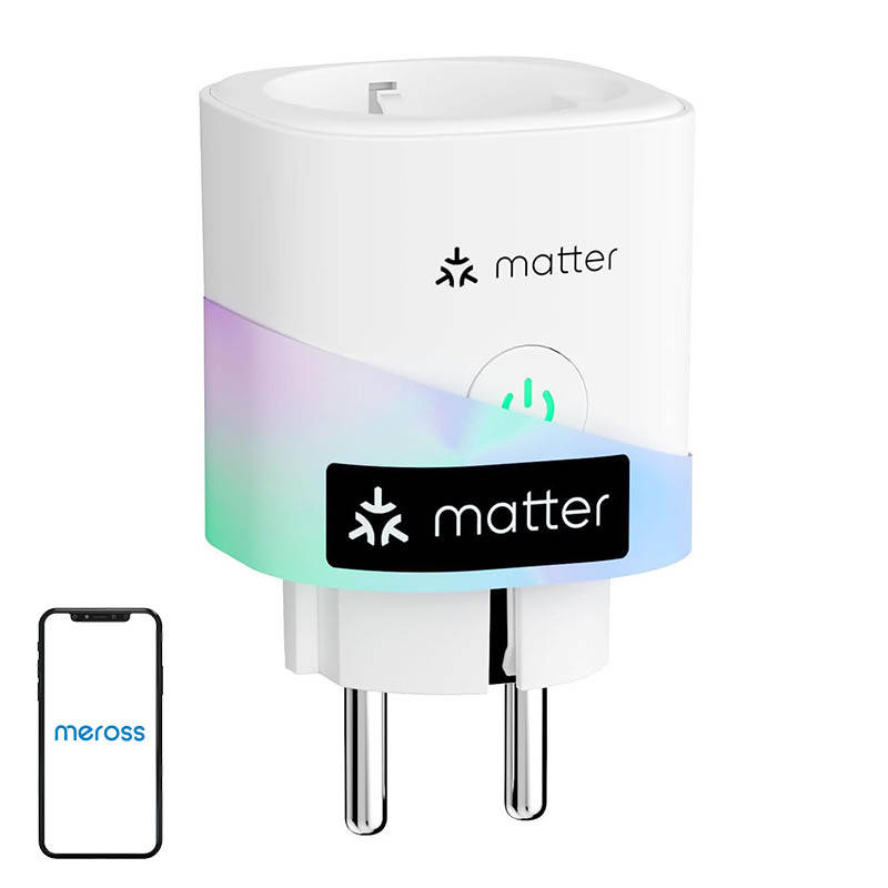 MEROSS MSS315CFH-EU išmanusis elektros lizdas su energijos matavimu (Matter)