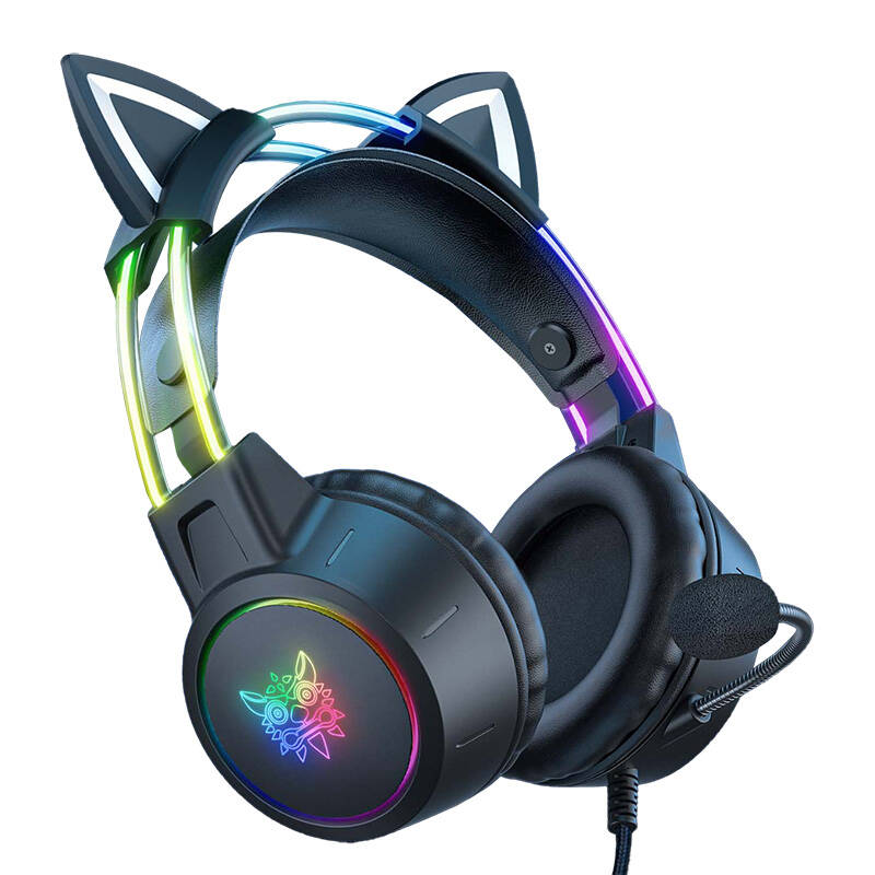 ONIKUMA X15 PRO žaidimų ausinės Cat (juodos)
