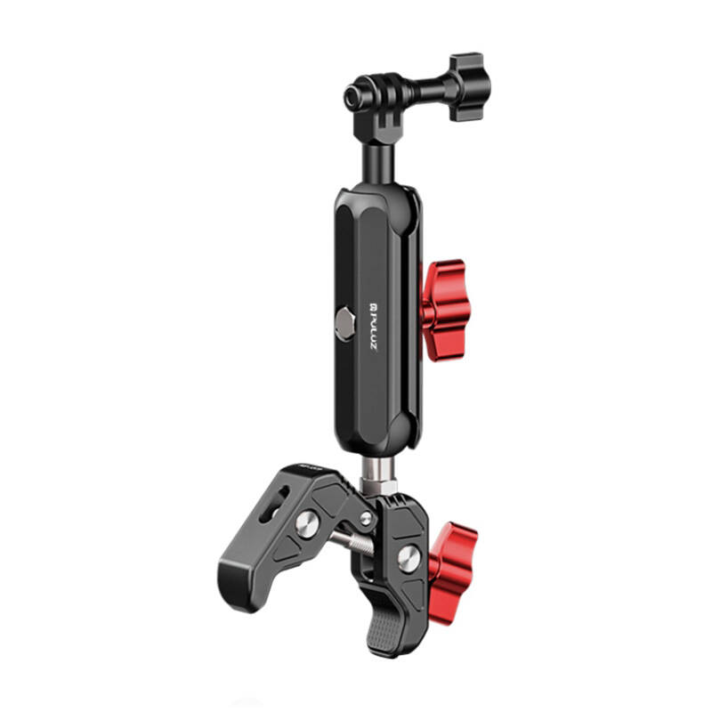 PULUZ laikiklis motociklui, skirtas sporto kameroms (įskaitant "Osmo Action 5 Pro", "Insta360 X5 / X4 / X3")(PU3211)