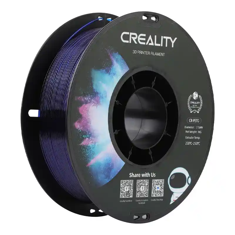 Филамент CR-PETG Creality (прозрачный синий)