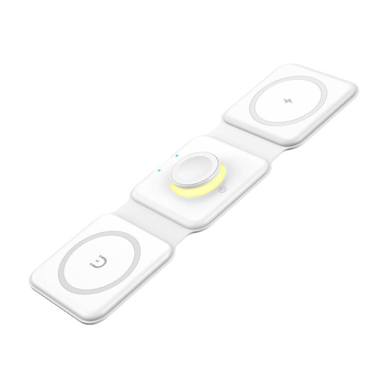 Magnetinis belaidis įkroviklis Essager EWXCX3-NMC02 3in1 15W (baltas)