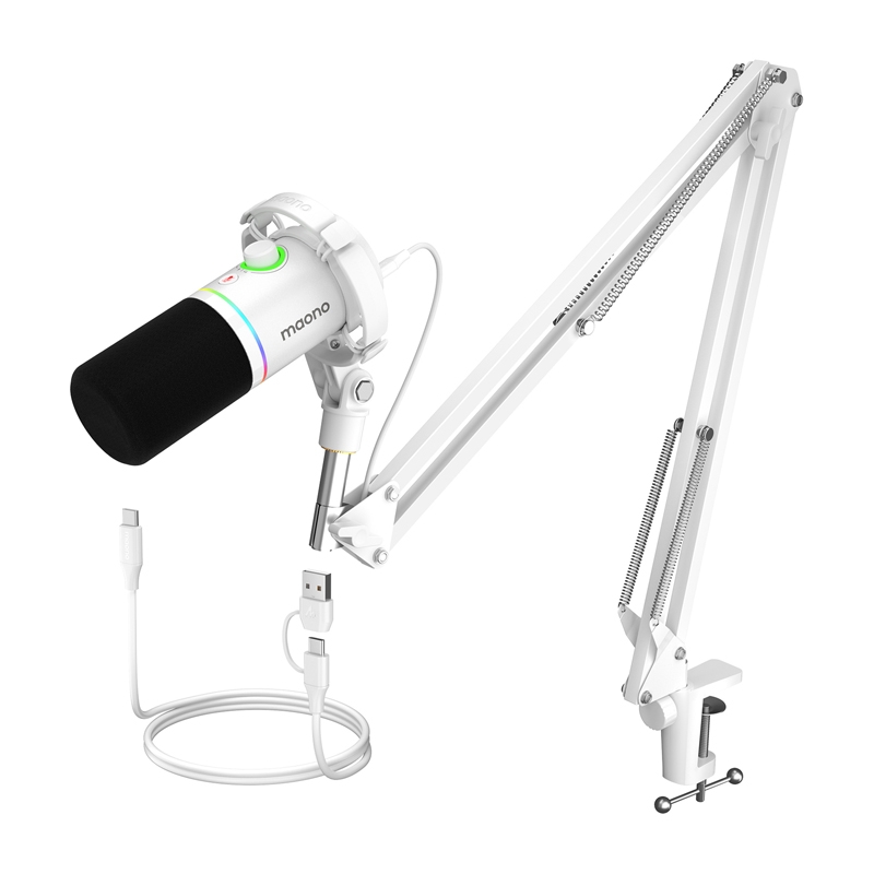 Maono PD200XS mikrofonas (baltas)