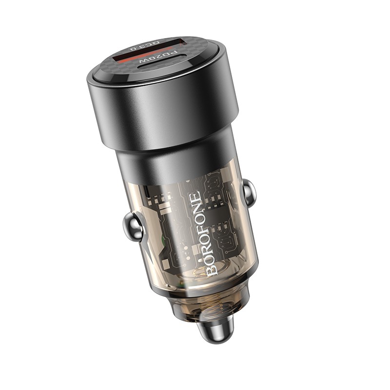 Автомобильное зарядное устройство Borofone BZ20 PD20W QC3.0 38W чёрный