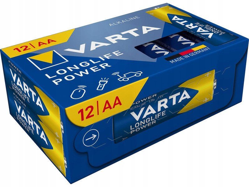 VARTA щелочная батарейка R6 (AA) Loglife 12 шт