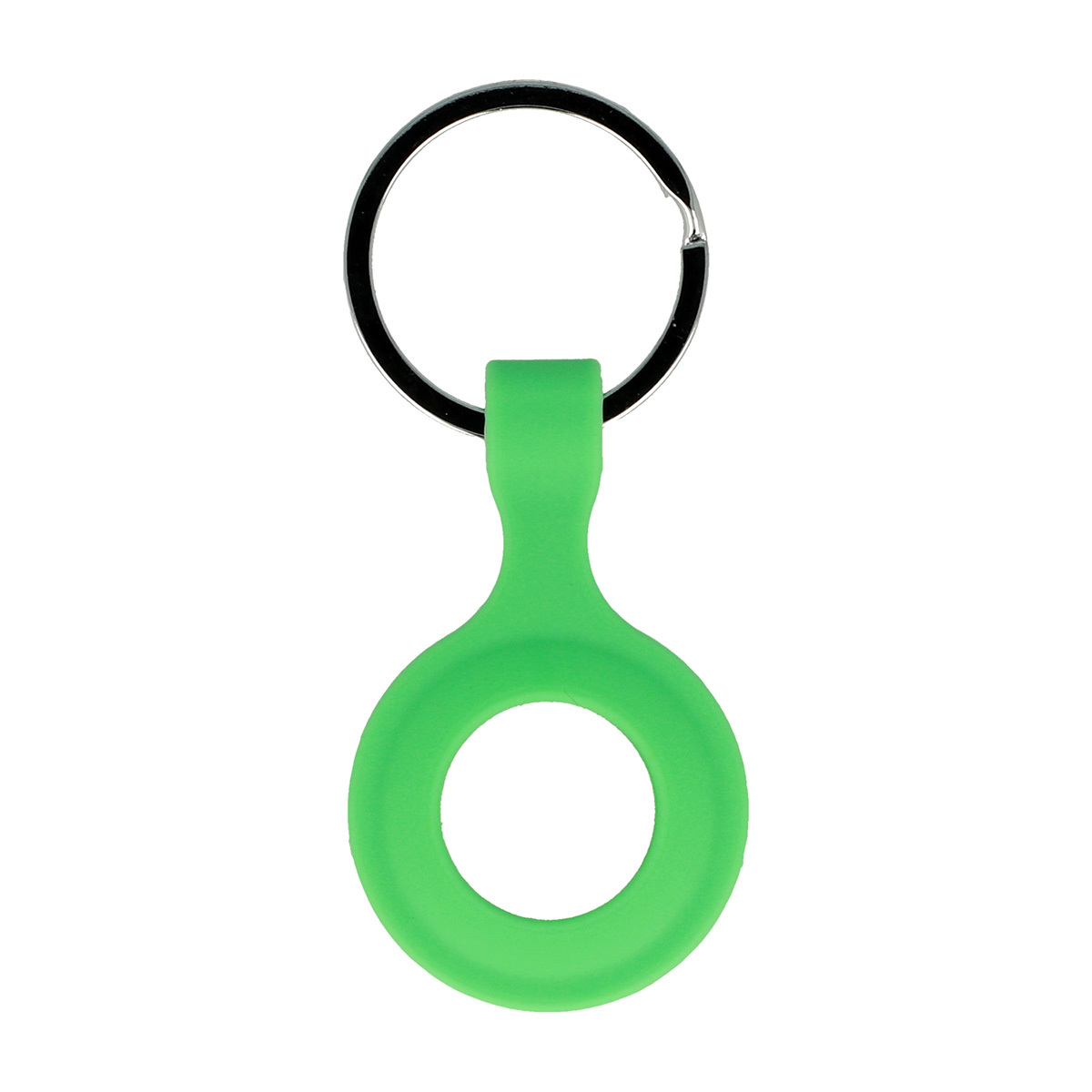 Силиконовое кольцо для ключей AirTag зелёное