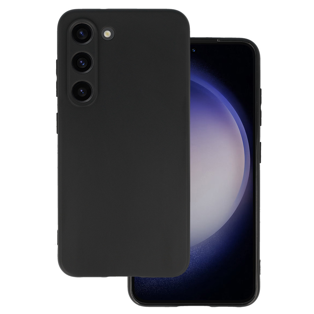 Матовый чехол задняя крышка для Samsung Galaxy S23 чёрный