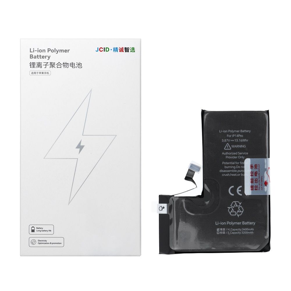 JCID Baterija iPhone 14 Pro 3400 mAh (didelė talpa)