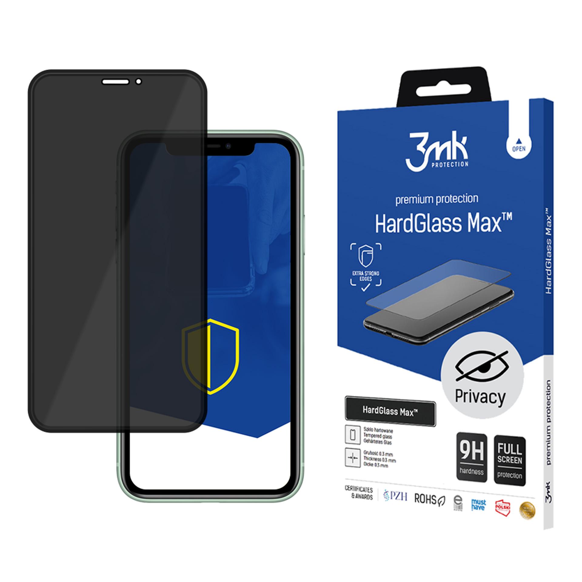 3mk HardGlass Max Privacy закалённое стекло для iPhone X XS 11 Pro