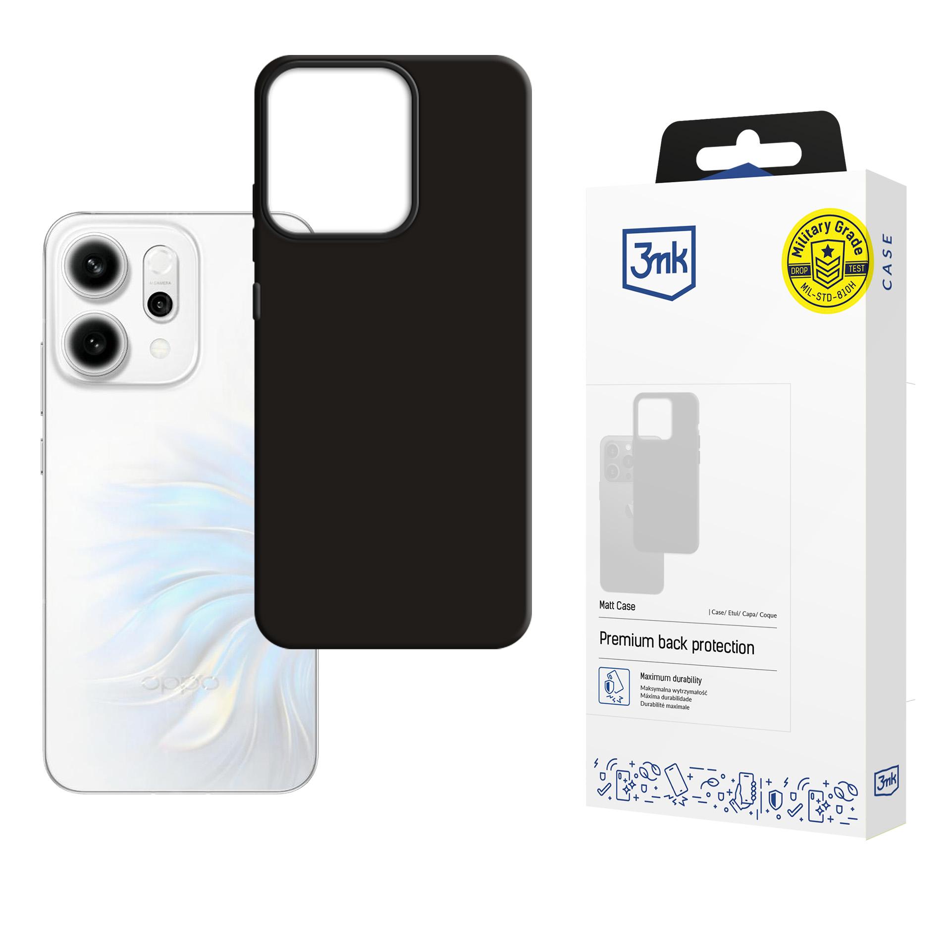 3mk matinis "Oppo Reno 14" dėklas - juodas