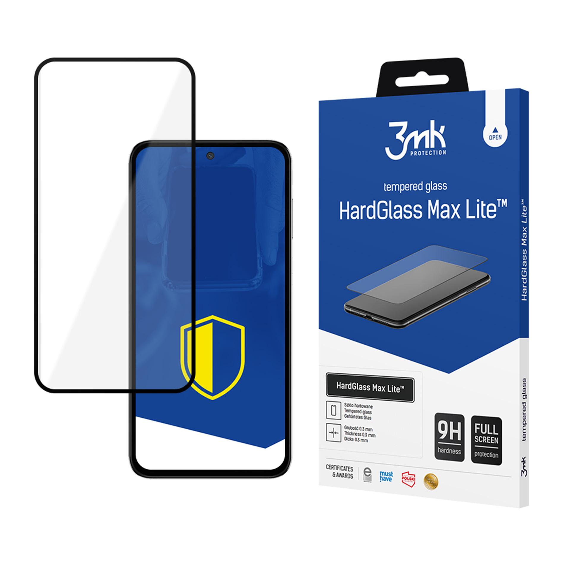 3mk HardGlass Max Lite juodas grūdintas stiklas, skirtas "Samsung Galaxy M35 5G