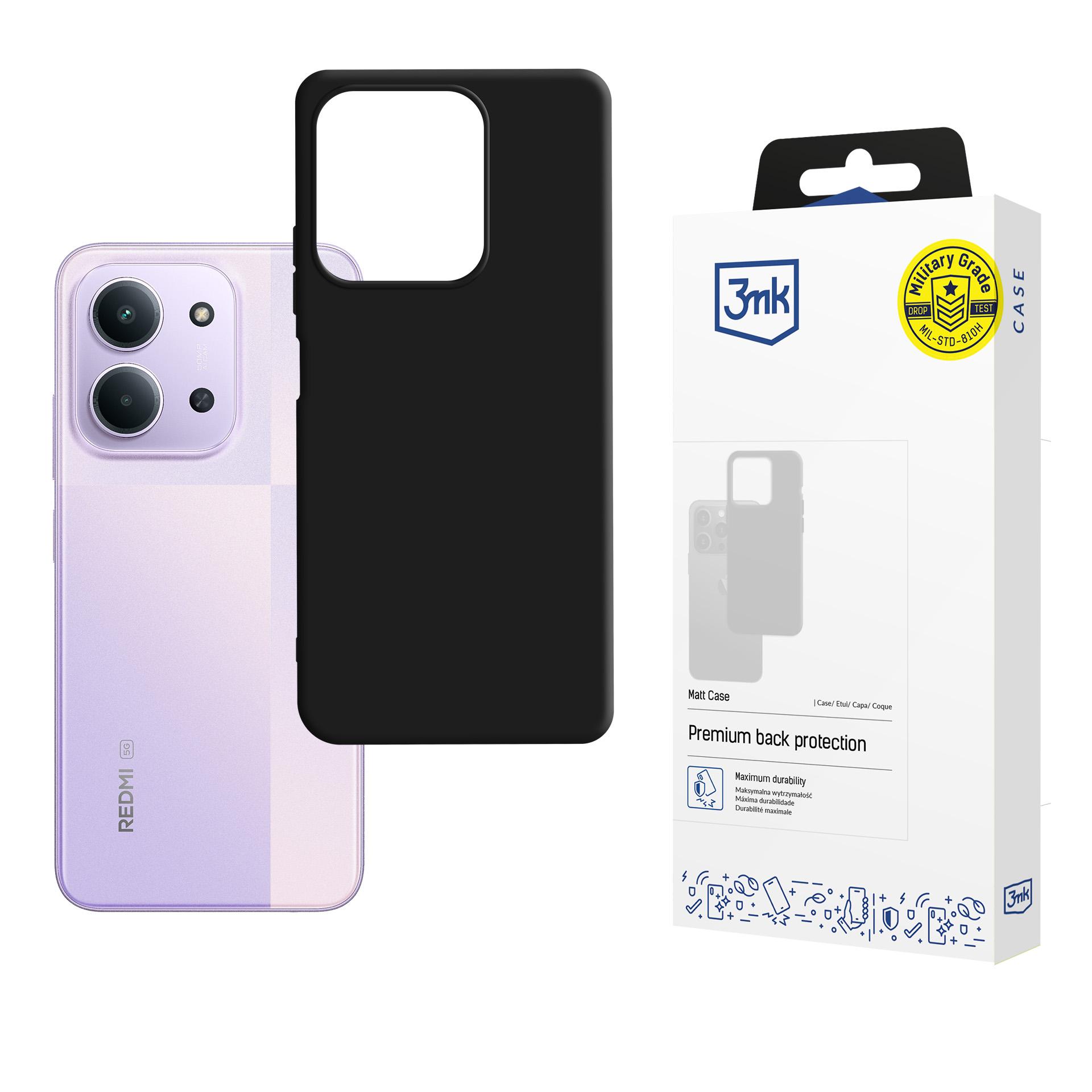 3mk Matt Case чехол для Xiaomi Redmi 15C 4G / 5G (173mm) - чёрный