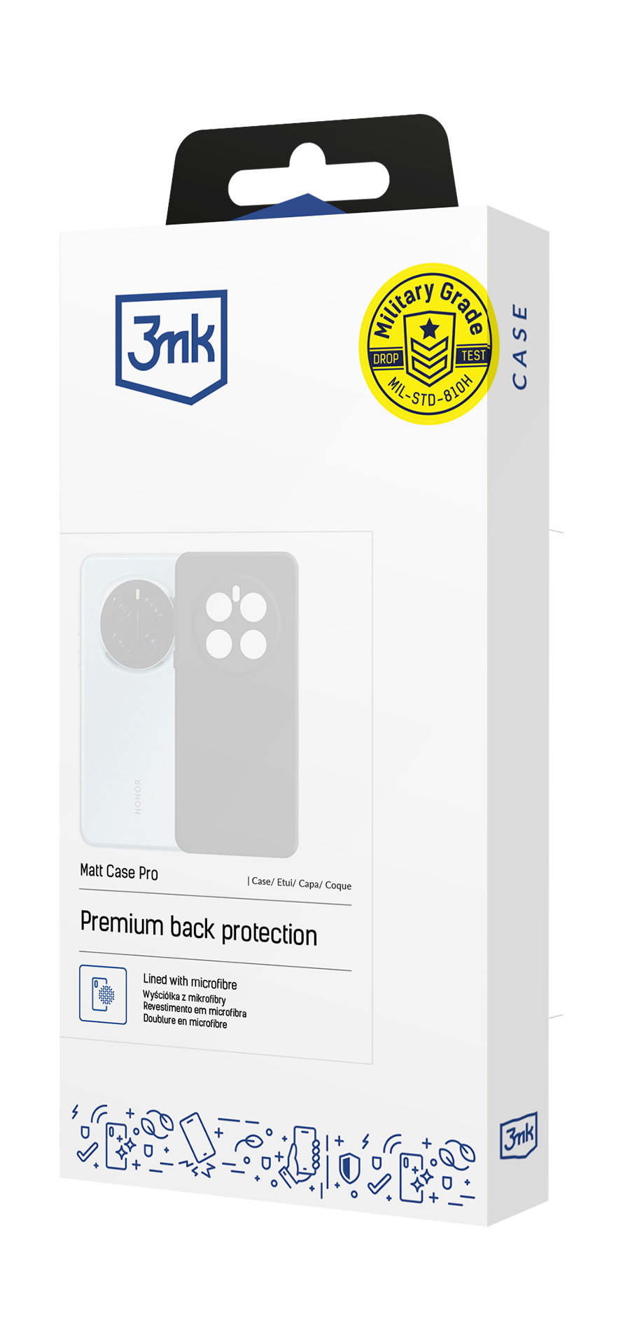 3mk Matt Case Pro dėklas, skirtas Xiaomi Redmi 15C 4G / Xiaomi Poco C85 4G – juodas