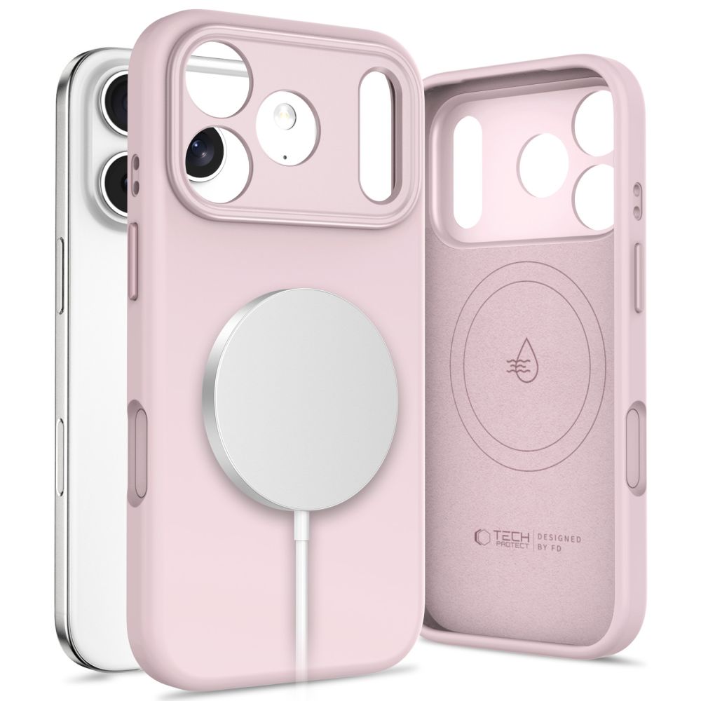 "Tech-Protect Uniq MagSafe" dėklas "iPhone 17 Pro" - rožinis