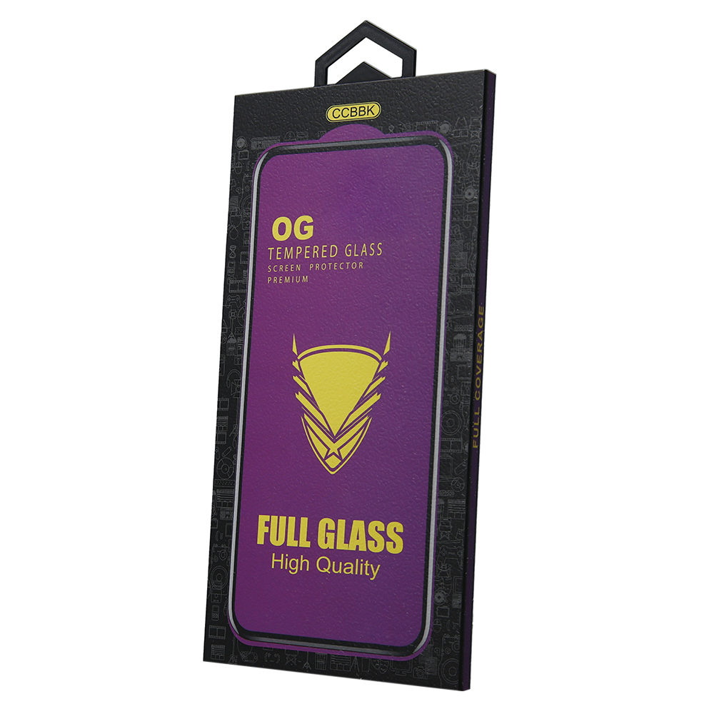 Grūdintas stiklas OG Premium for Motorola Moto E14 juodas frame