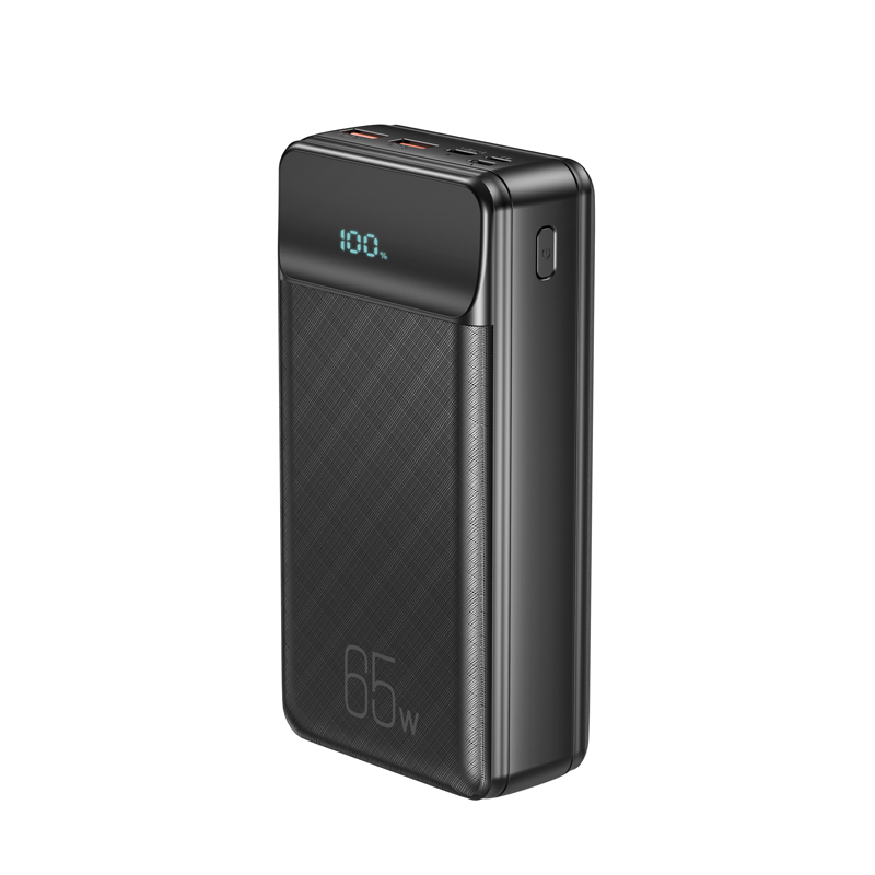 XO laptop išorinė baterija  PR201 65W 30000mAh juodas