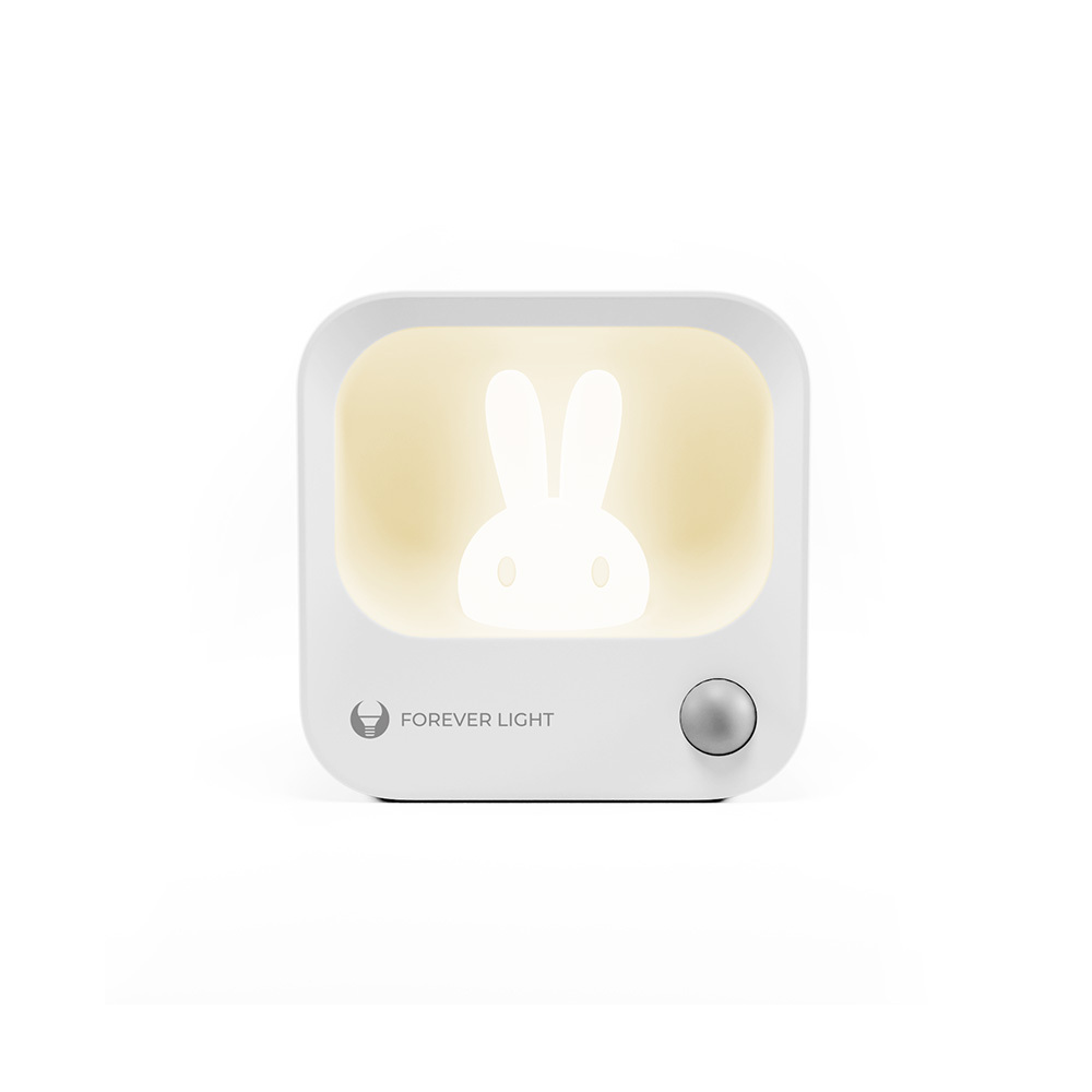 LED BUNNY Night Lempa PURE FLC-10 LEA PIR baltas 500mAh Forever Light