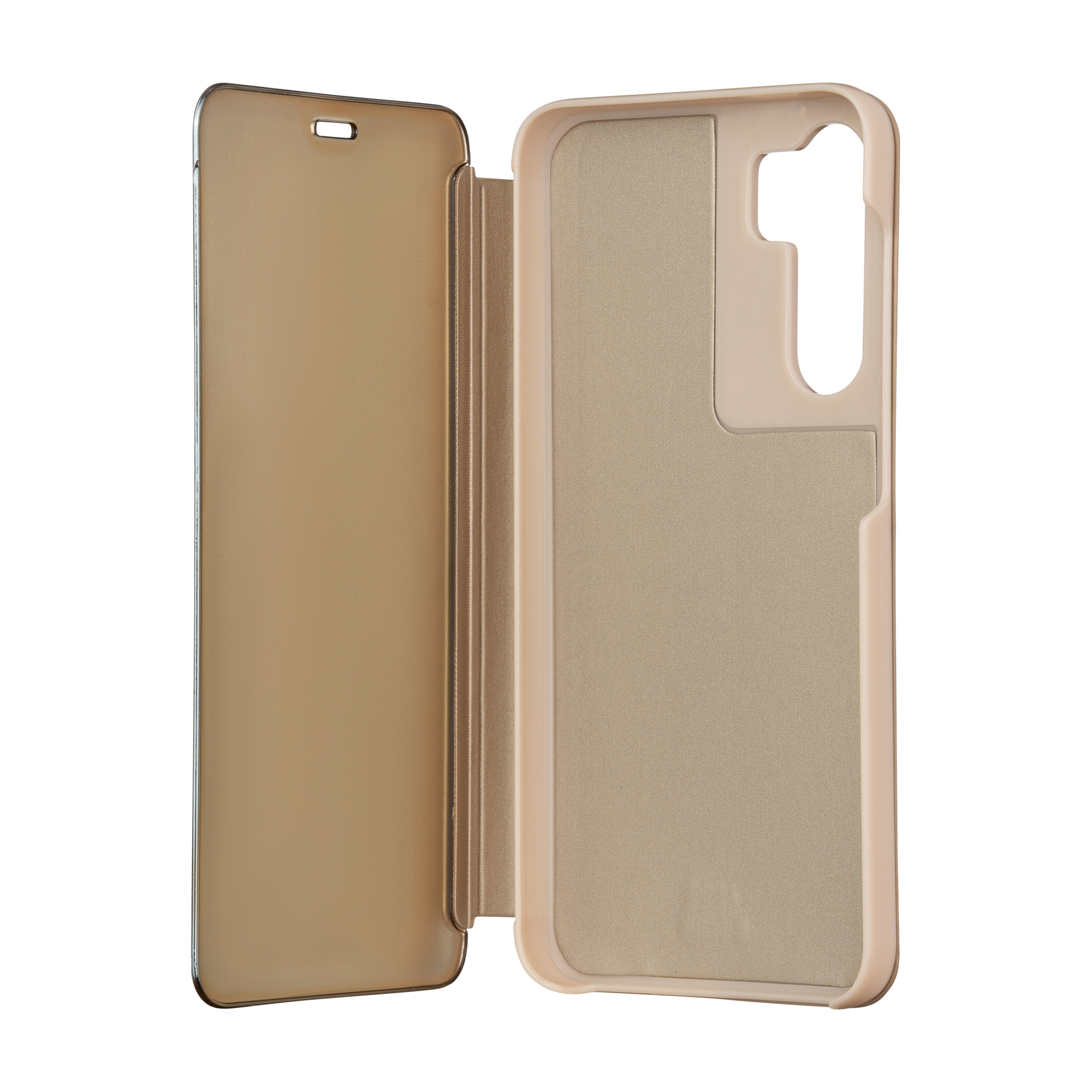 Sulankstomas veidrodinis dėklas, skirtas "Samsung Galaxy A14 4G / A14 5G", auksinis