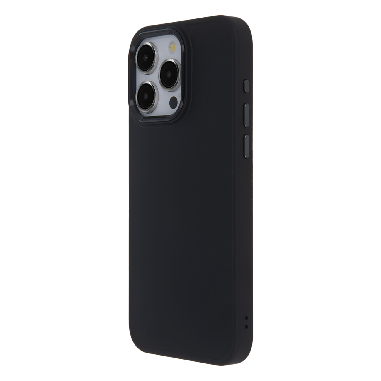 "Satin Touch" dėklas, skirtas "Samsung Galaxy A14 4G / A14 5G", juodos spalvos