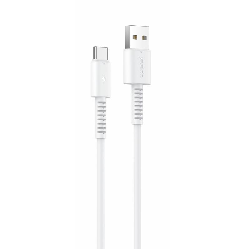 Yesido кабель CA120 180W USB/USB-C 1м PVC 2A белый