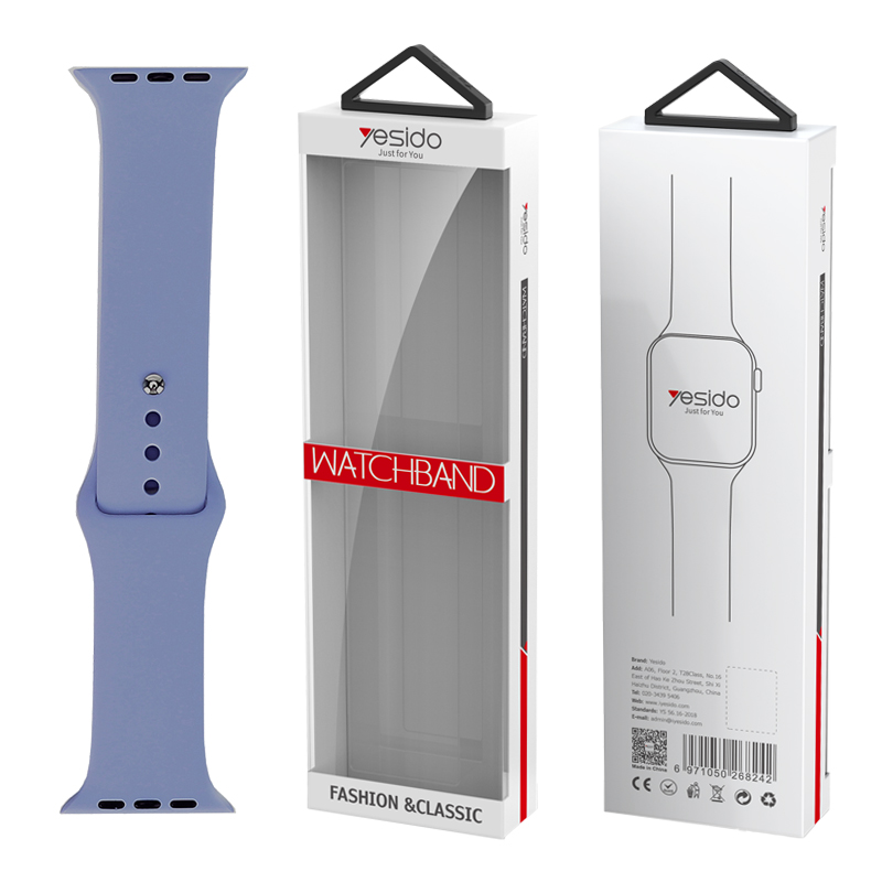 YESIDO WB44 SILIKONINIS DIRŽELIS FOR iWATCH S 38/40/41 (97+110) #49 FEN LAN