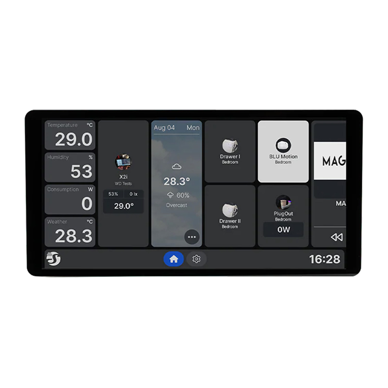 6,95 colių "Shelly Wall Display X2i WiFi/BLU" valdymo skydelis (sidabrinis)