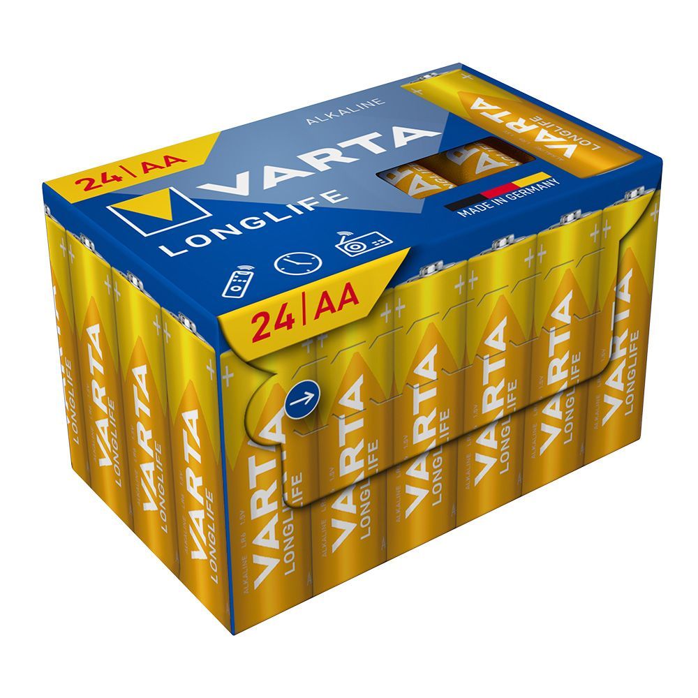 VARTA щелочная батарейка R6 (AA) Longlife 24 шт.