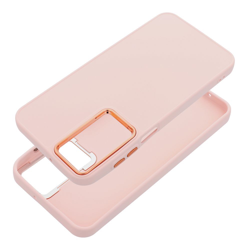 Frame dėklas pudrinė rožinė skirtas Xiaomi Redmi Note 15 Pro 5G