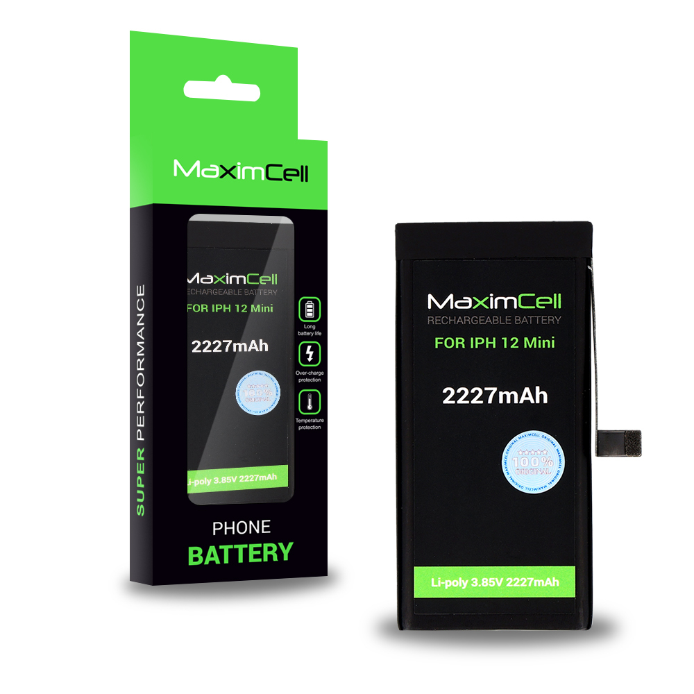 Maximcell baterija skirta iPhone 12 Mini 2227mAh Li-poly