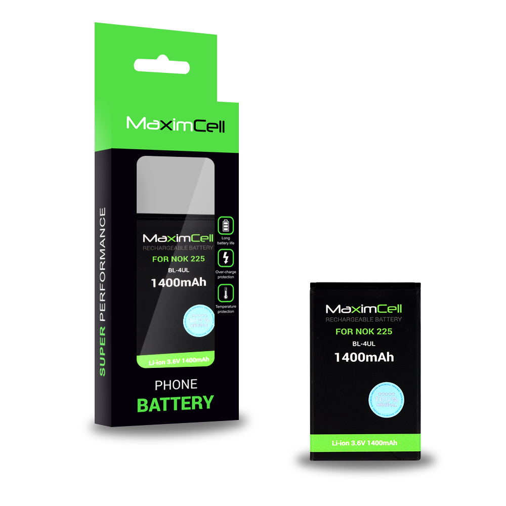 Maximcell аккумулятор для Nokia 225 (BL-4UL) 1400mAh Li-ion