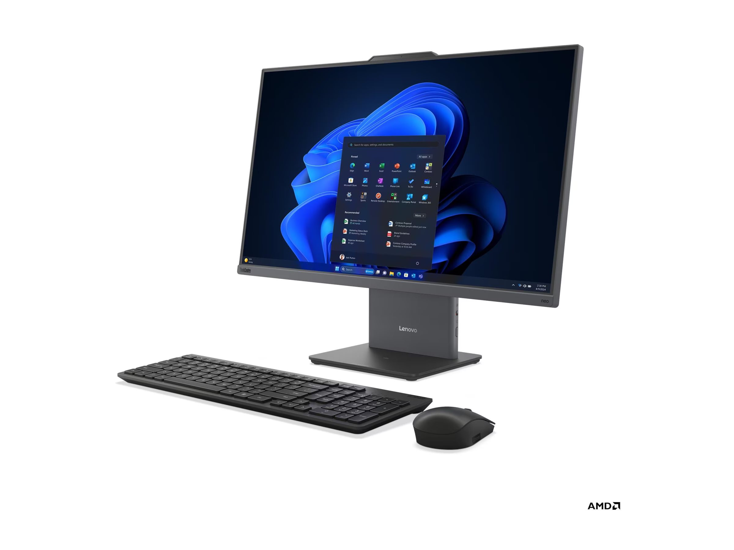 LENOVO ThinkCentre Neo 55a 24 G6 Ryzen 5 220 23,8" „viskas viename“ kompiuteris