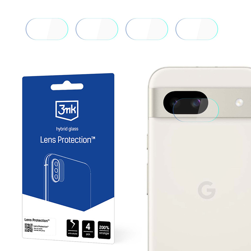 3mk Lens Protection kameros objektyvų stiklas, skirtas Google Pixel 8a, 4 rinkiniai