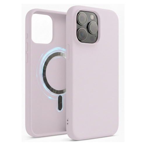 Telefono dėklas „TM MagSafe Silicone“ skirtas iPhone 14 / Lilac /