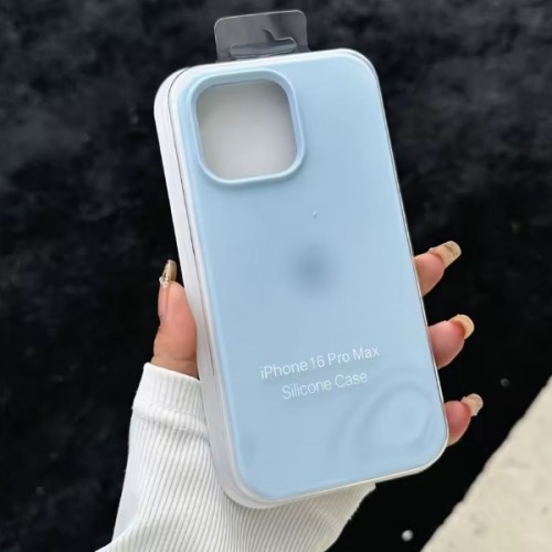 Telefono dėklas Silicone Plastic Pack Apple iPhone 12 Pro Max šviesiai mėlynas (pakuotėje)