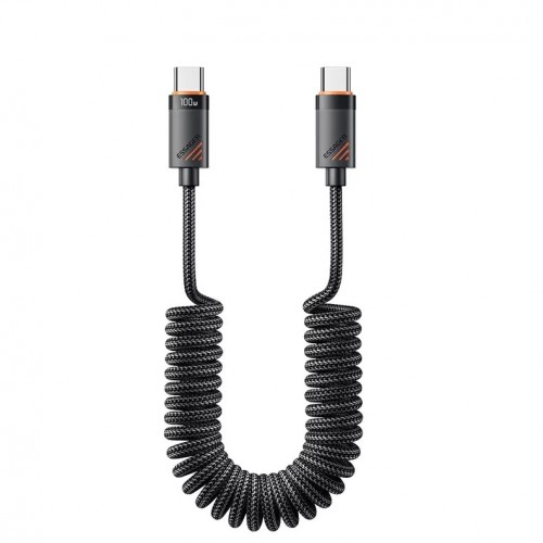USB Кабель Essager "Chuan" чёрный 60W Type-C / Type-C 180cm
