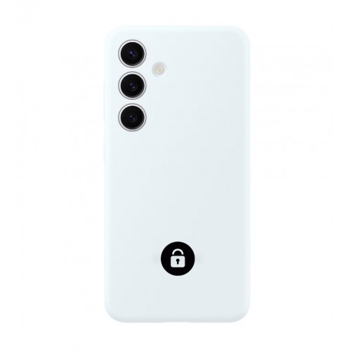 Telefono dėklas Silicone Cover Samsung A336 A33 5G / baltas / pakuotėje