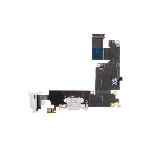 Charging Port Compatible With Apple iPhone 6 With Flex / White / OEM