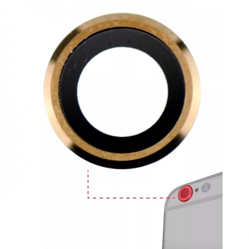 Rear Camera Lens Compatible With Apple iPhone 6 / 6S Rear Camera Lens Gold