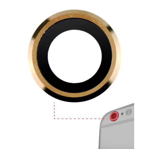 Galinės kameros lęšis skirtas Apple iPhone 6 Plus / 6S Plus auksinis