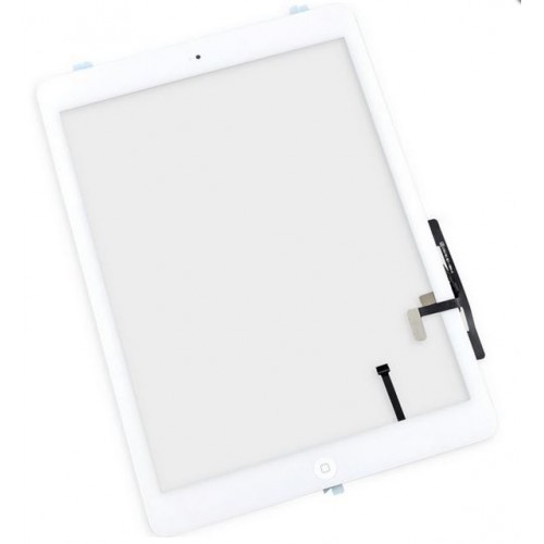 Touchscreen Compatible With Apple iPad Air White with Home button and holders HQ2