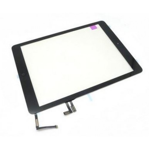 Touchscreen Compatible With Apple iPad Air Black with Home button and holders HQ2