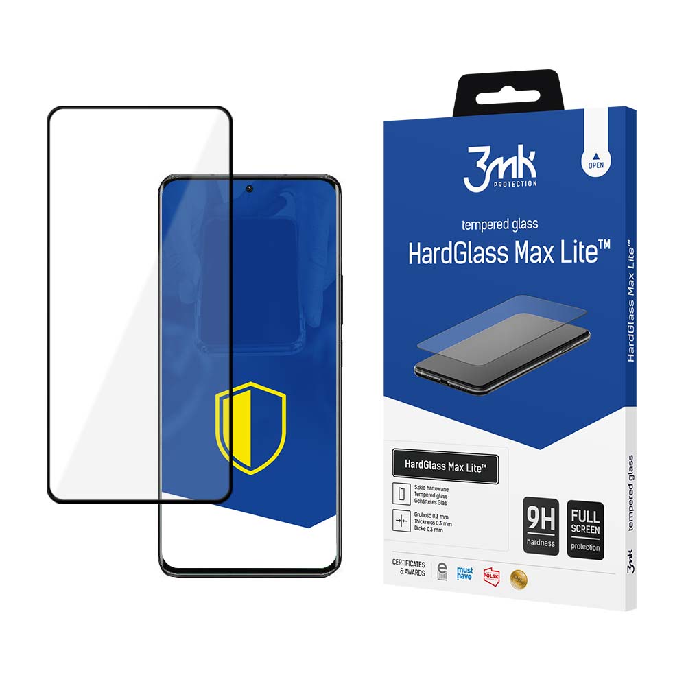 3mk HardGlass Max Lite 9H grūdintas stiklas Xiaomi 13