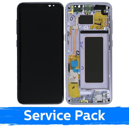 LCD ekranas suderinamas su Samsung G950 S8 su rėmeliu / Orchid Gray / (Service Pack)