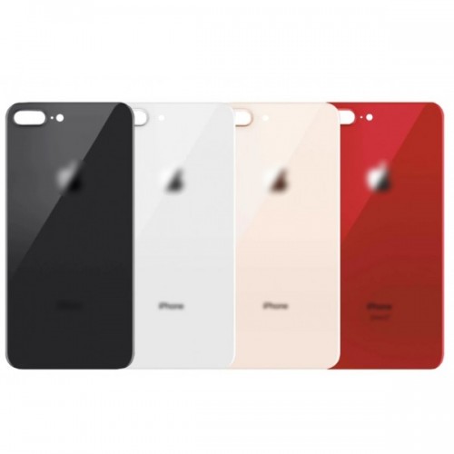 Задняя крышка для iPhone 8 Plus белый (версия с увеличенным отверстием камеры) HQ