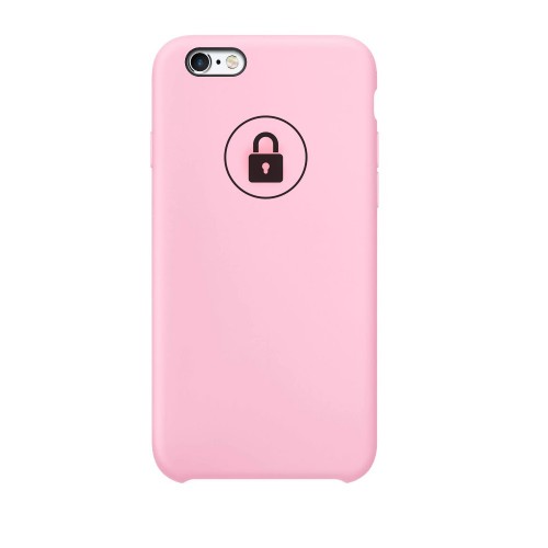 Telefono dėklas „Silicone Case“, skirtas iPhone 6 (iPhone 6S) / šviesiai rožinis / pakuotėje
